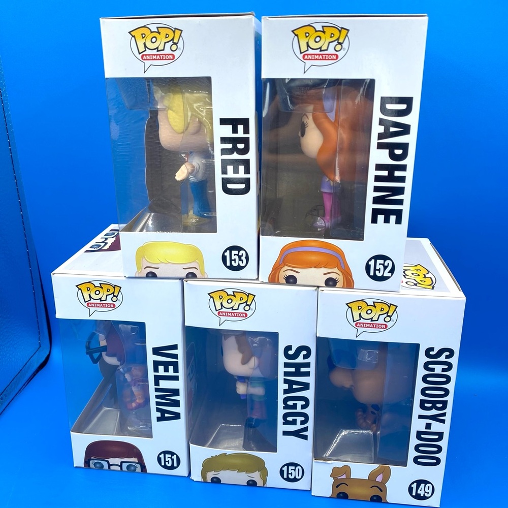 Funko Pop! Scooby-Doo: Shaggy Scooby-Doo Velma Daphne Fred #149-#153 - Set Of 5 - Picture 9 of 9